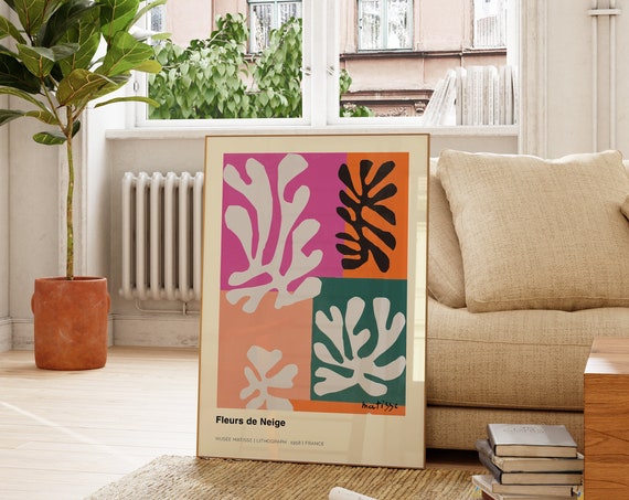 Henri Matisse Print Fleurs De Neige Print Matisse Art Prints Flowers Wall Art Botanical Wall Art Large Wall Art For Living Room