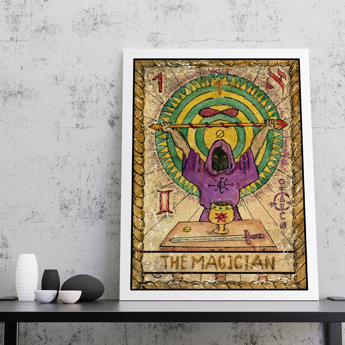 Magician Tarot Card Print Tarot Card Print Tarot Print Tarot Card Magician Tarot Magician Tarot Card Tarot Art Print