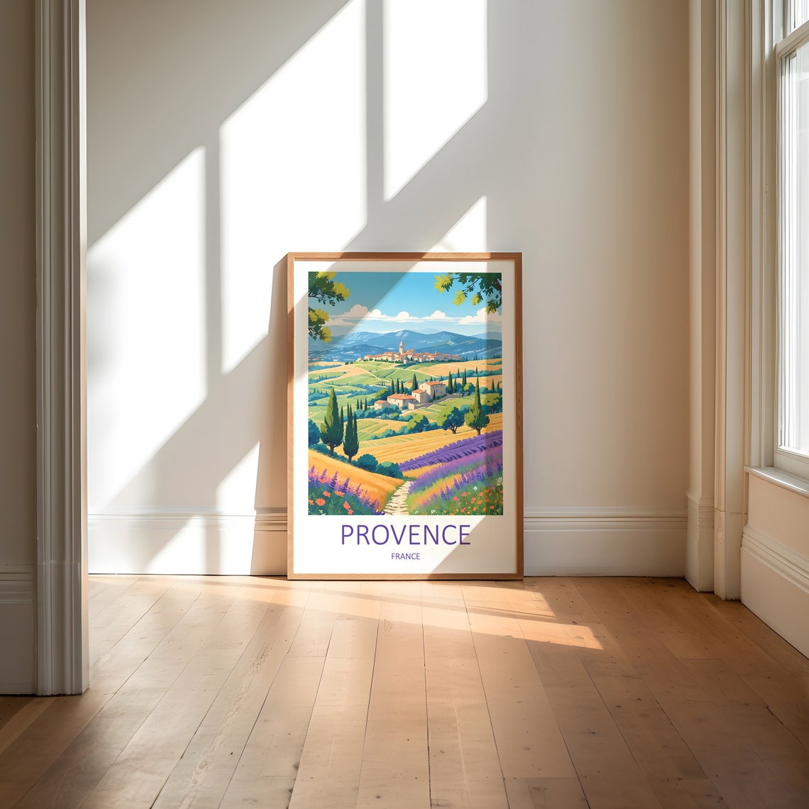 Provence Print Provence Poster France Print France Poster Travel Gift French Prints French Gifts France Wall Prints Provence Art - Image 6