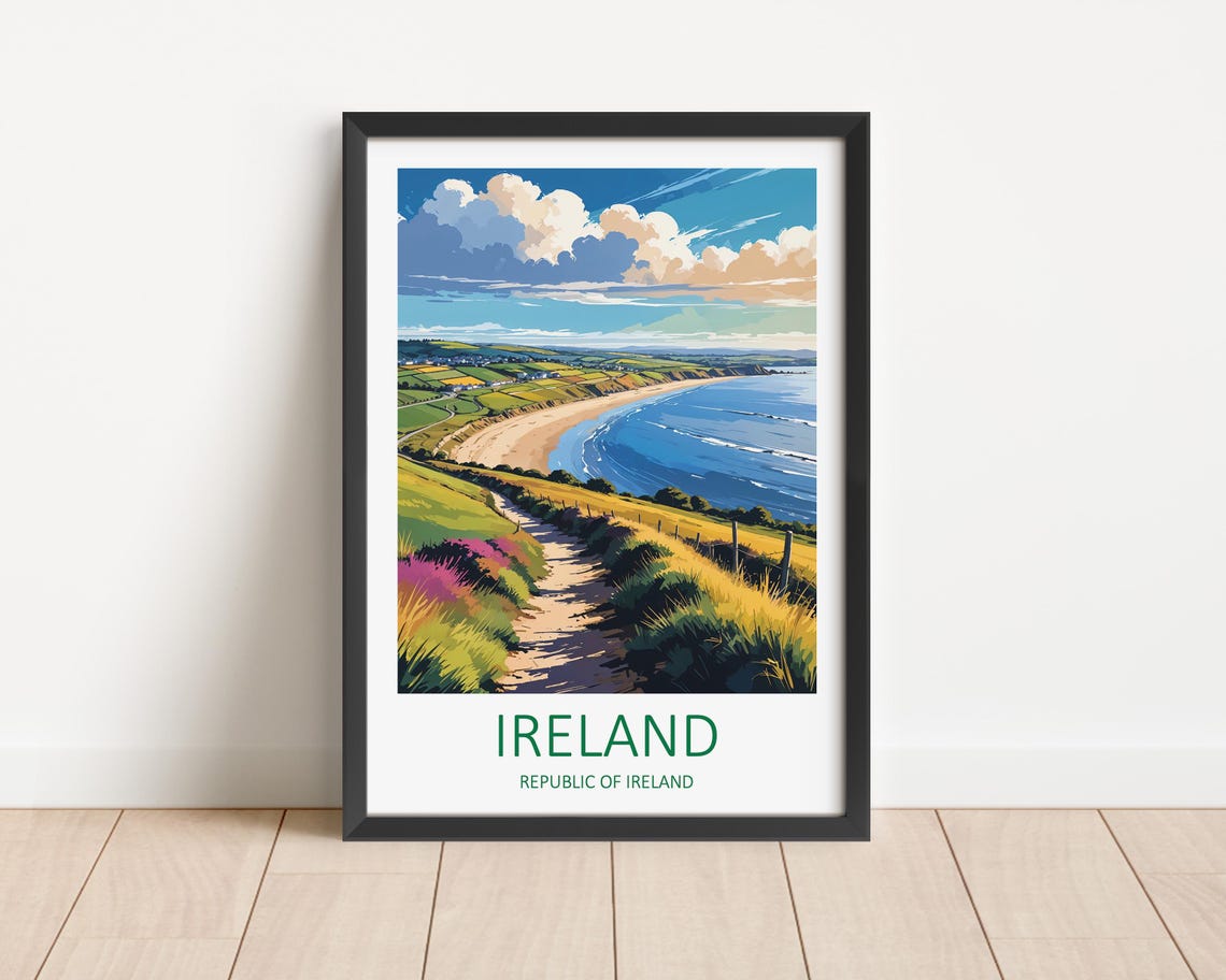 Ireland Print Ireland Gifts Ireland Travel Print Ireland Poster Ireland Art Print Republic Of Ireland Travel Gift Irish Prints