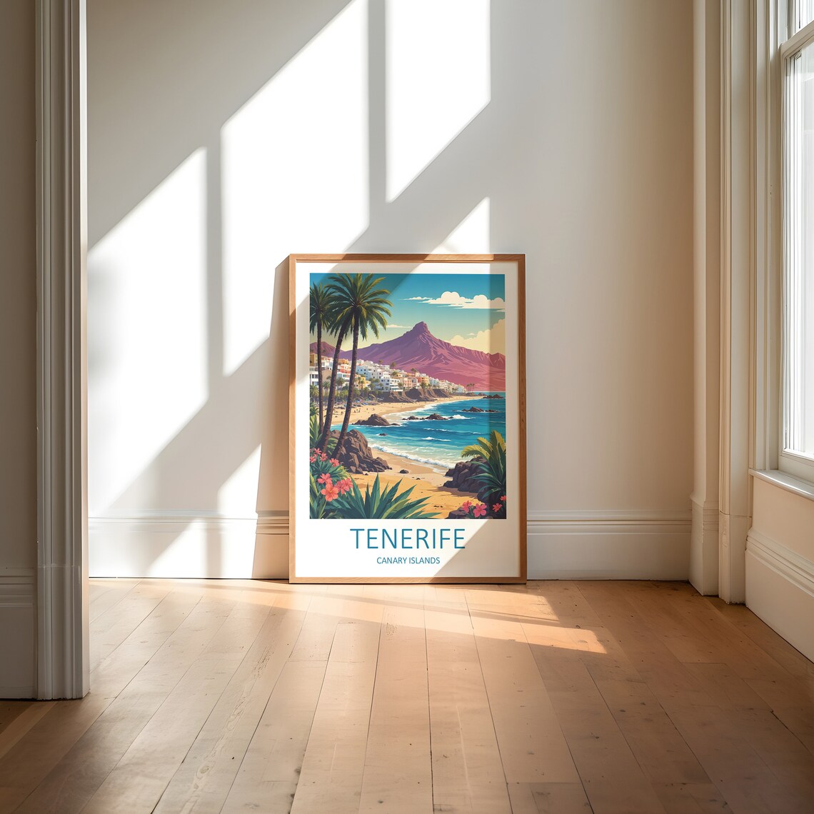 Tenerife Print Tenerife Wall Art Tenerife Poster Canary Islands Print Spain Print Tenerife Travel Print Spanish Prints Travel Gift - Image 6