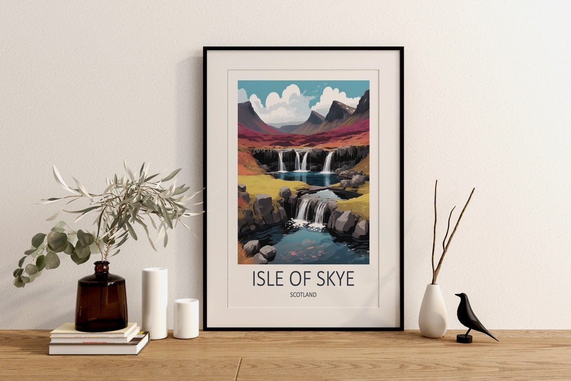 Isle of Skye Scotland Waterfalls and Pools in Autumn Colors Poster - Image 4