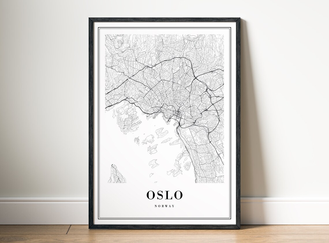 Oslo Map Print, Oslo Norway Travel Poster - Image 5