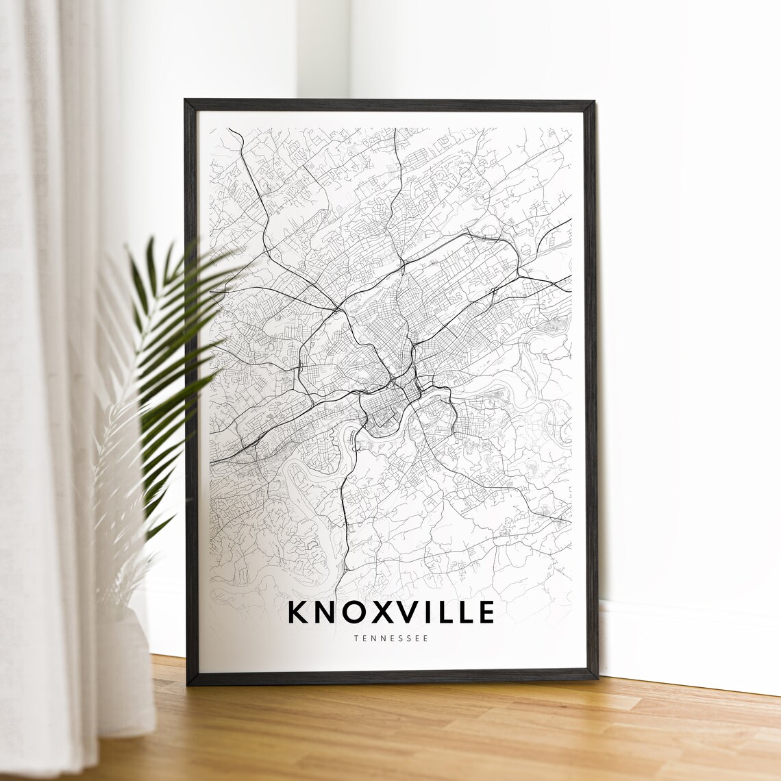 Knoxville Tennessee Map Print, Travel Poster - Image 2