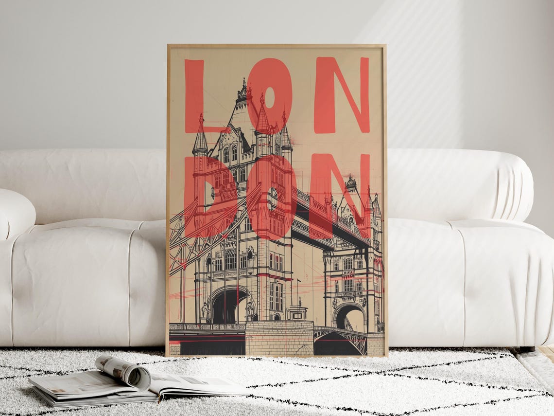 London Tower Contemporary Travel Poster - Image 2