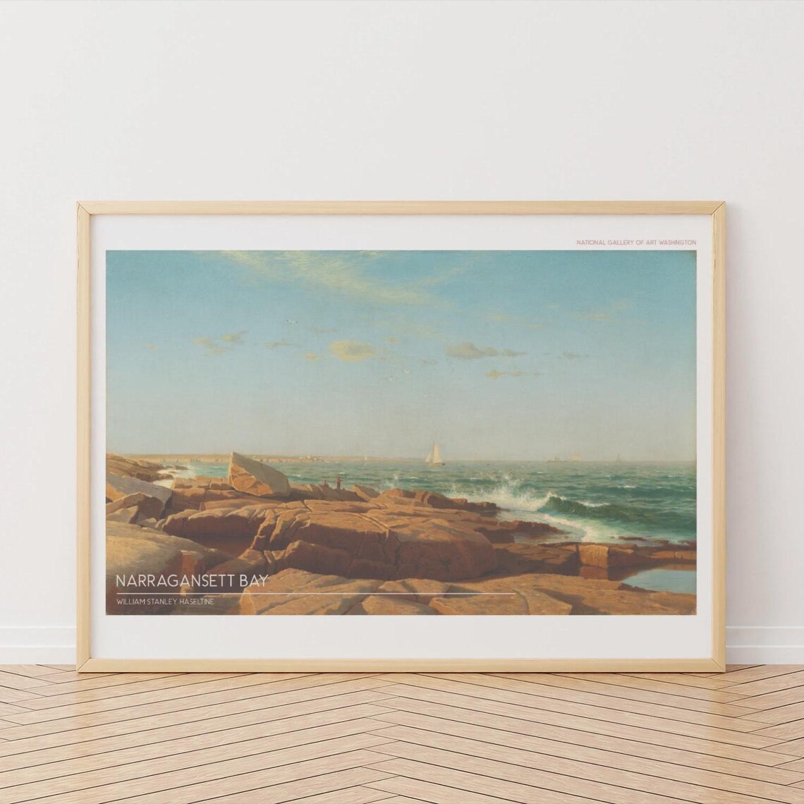 Narragansett Bay By William Stanley Haseltine Coastal Seascape Poster
