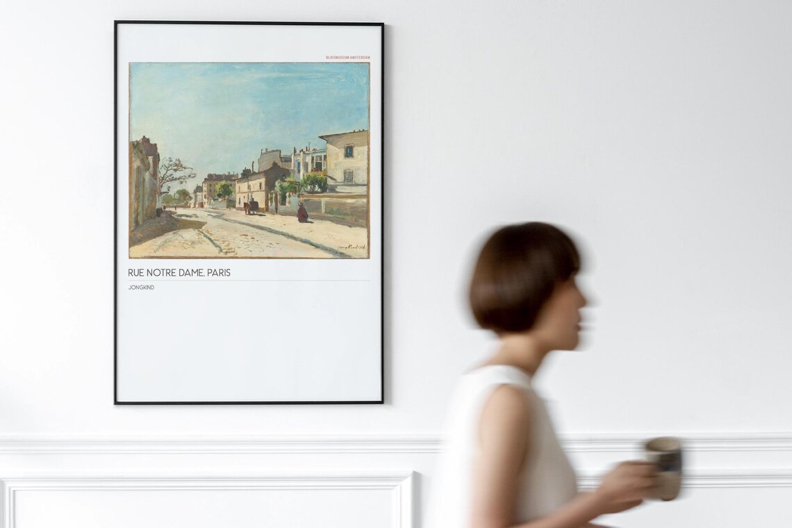 Paris Impressionist Art Poster, Rue Notre Dame - Image 3