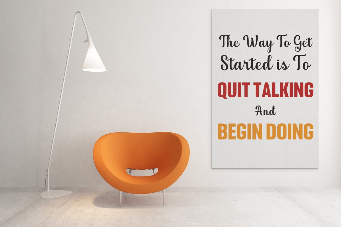 Motivational Quote Art Print, Start Doing Today - Image 6