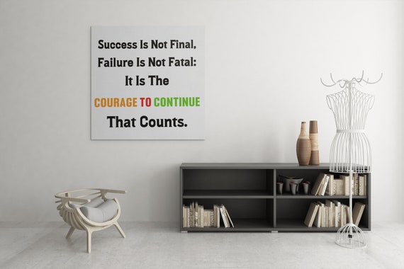 Winston Churchill Business Quote Print