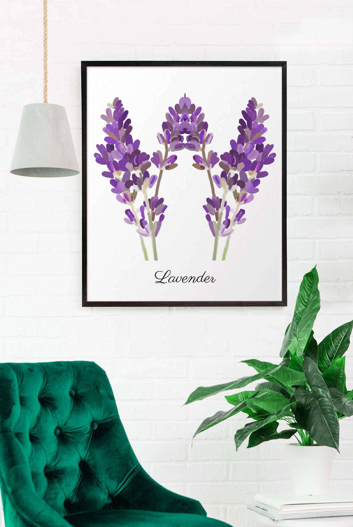 Lavender Watercolor Purple Floral Botanical Calm Bedroom Decor Poster - Image 7