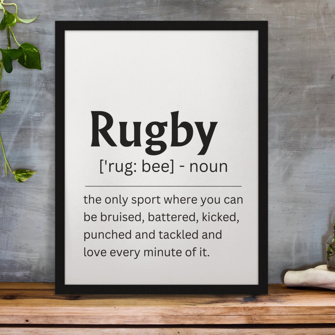 Rugby Gifts Rugby Definition Print Rugby Poster Rugby Print Rugby Art Rugby Gifts For Him Gifts For Her Gifts For Boys - Image 4