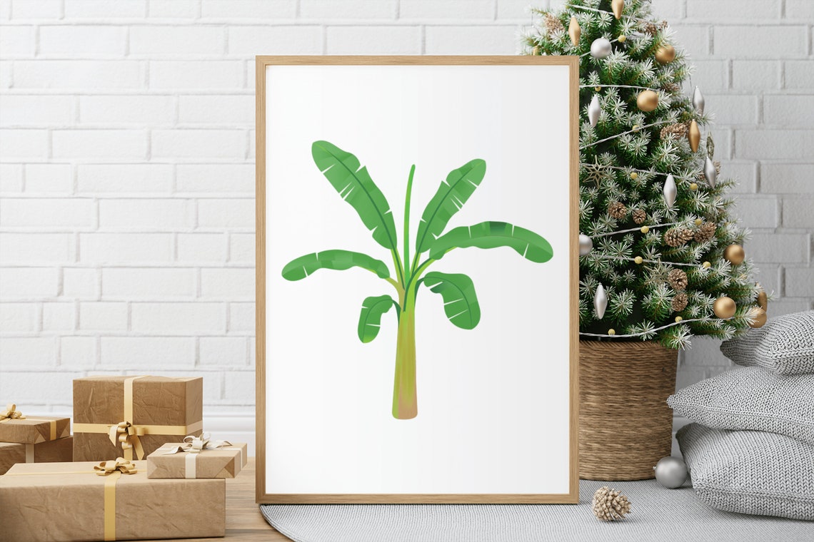 Banana Palm Tree Tropical Botanical Illustration Wall Decor Poster - Image 5
