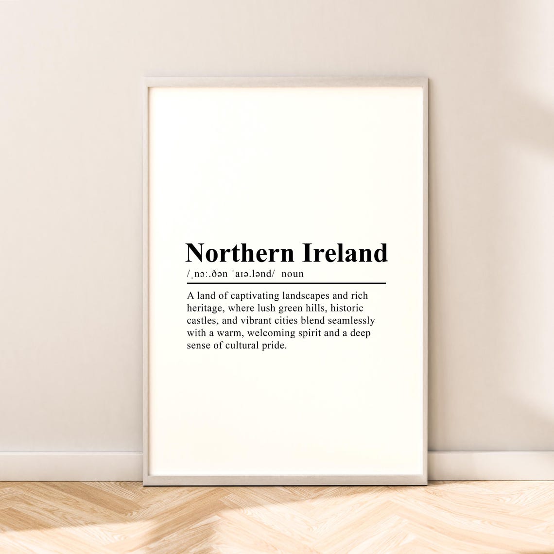 Northern Ireland Travel Print Wall Art Northern Ireland Print Wall Hanging Northern Ireland Poster Minimalist Northern Ireland Art Gift