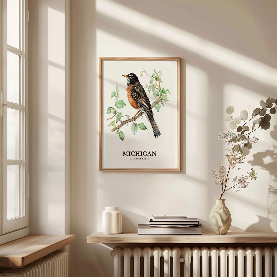 Michigan State Bird Art Print, Nature Artwork - Image 3