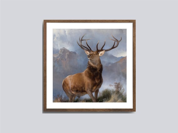 Landseer Monarch Of The Glen Red Deer Stag Scottish Highlands Art Poster