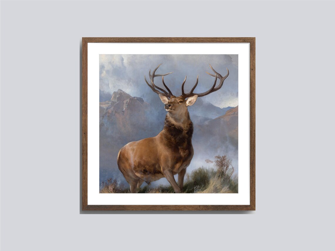 Landseer Monarch Of The Glen Red Deer Stag Scottish Highlands Art Poster