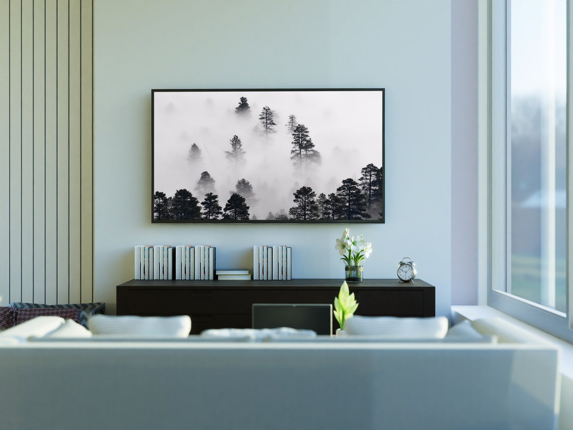 Frame Tv Art Misty Forest For Frame Tv Art Tv Tv Art Instant - Image 3