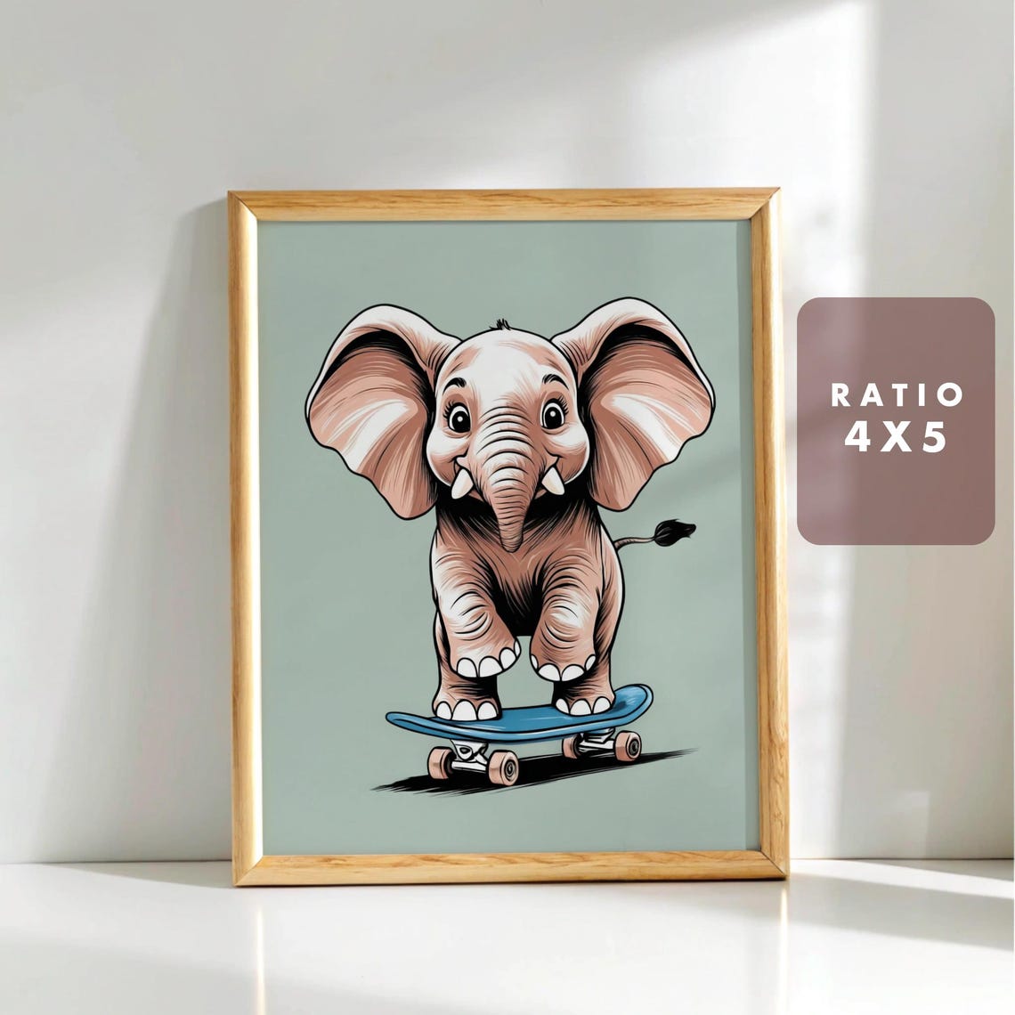 Baby Animal Wall Art Set, Pastel Nursery Prints - Image 5