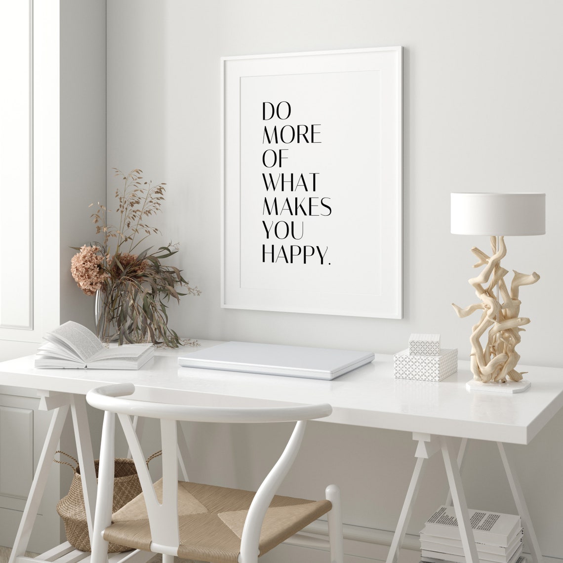 Do More Of What Makes You Happy Quote Inspirational Quote Motivational Quote Quote Print Poster Print Wall Art Quote - Image 2