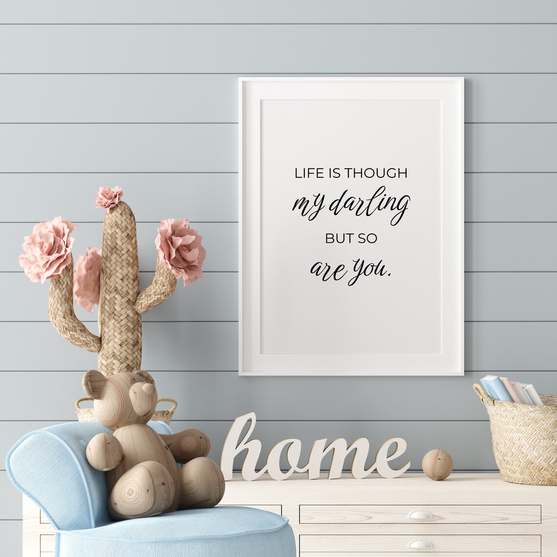 Life Is Hard My Darling But So Are You Encouragement Quote Poster - Image 3