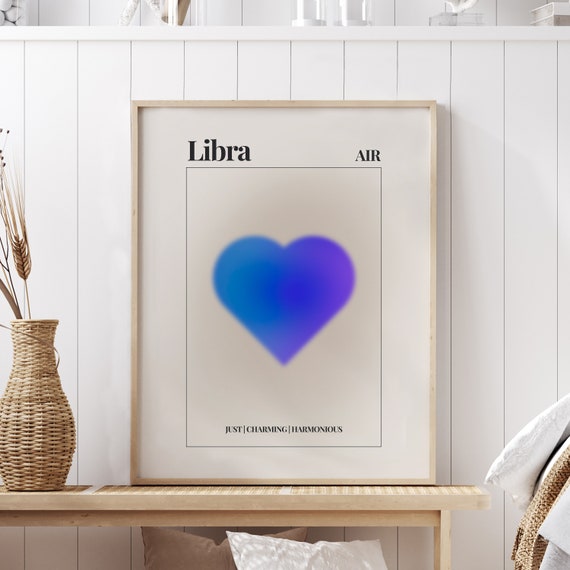 Zodiac Sign Libra Aura Poster Quote Inspirational Quote Motivational Quote Quote Print Poster Print Wall Art Quote 1