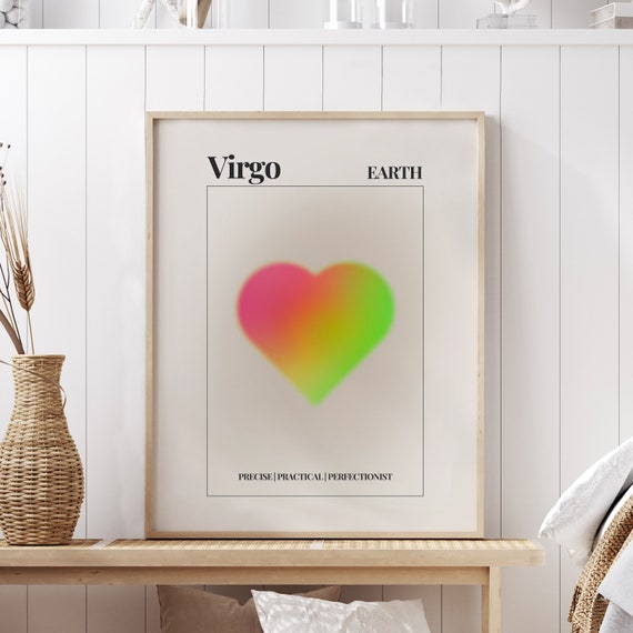 Zodiac Sign Virgo Aura Poster Quote Inspirational Quote Motivational Quote Quote Print Poster Print Wall Art Quote 1