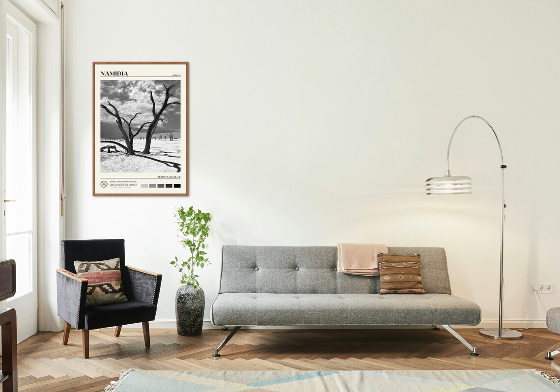 Black And White Namibia Print Namibia Wall Art Namibia Poster Namibia Photo Namibia Poster Print Namibia Wall Decor Africa Poster - Image 3