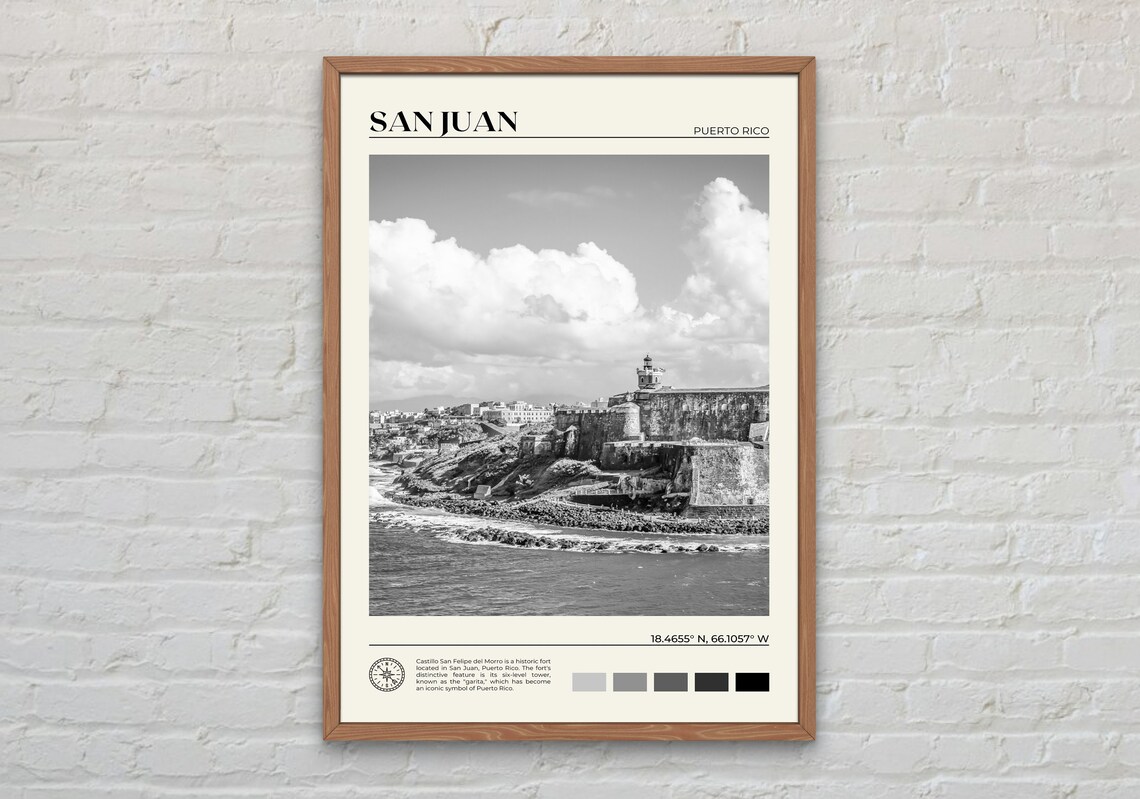San Juan Poster Print Puerto Rico Wall Art