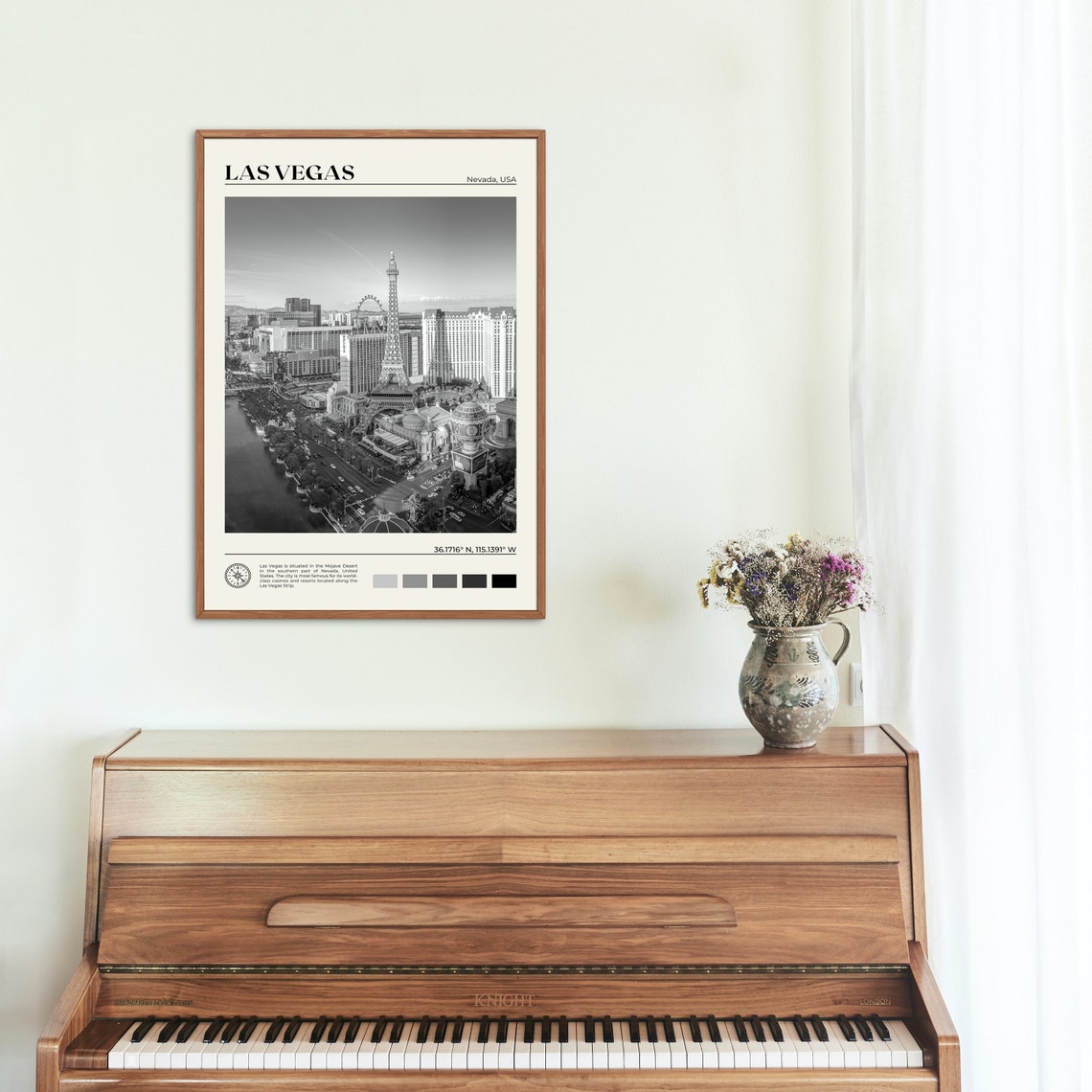 Black And White Las Vegas Print Las Vegas Wall Art Las Vegas Poster Las Vegas Photo Las Vegas Poster Print Las Vegas Decor Nevada - Image 2
