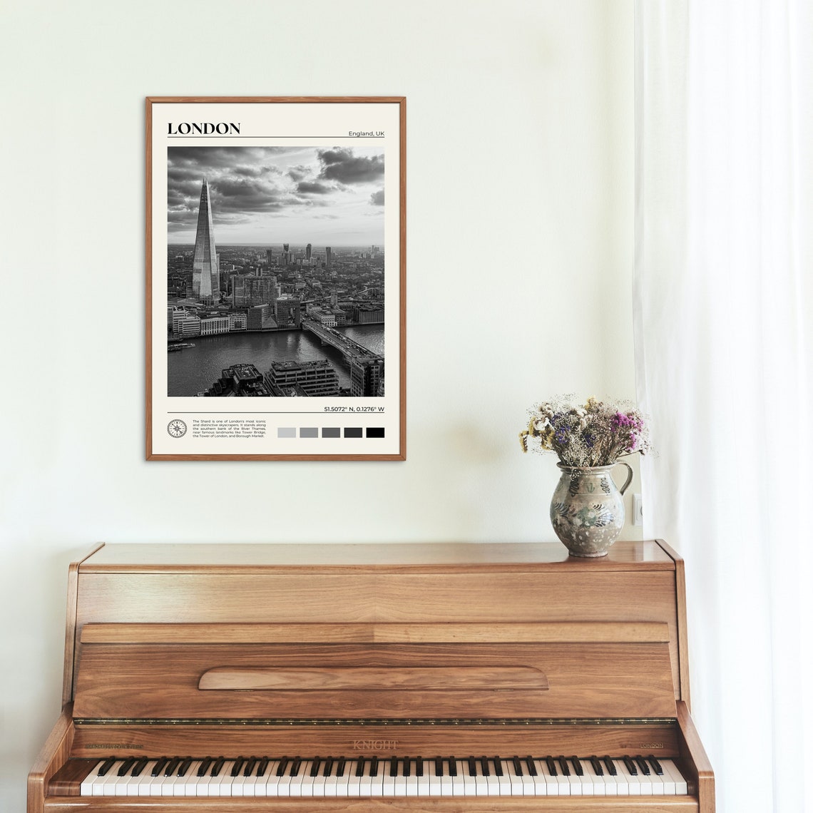 Black And White London Print London Wall Art London Poster London Photo London Poster Print London Wall Decor England Poster Print - Image 2