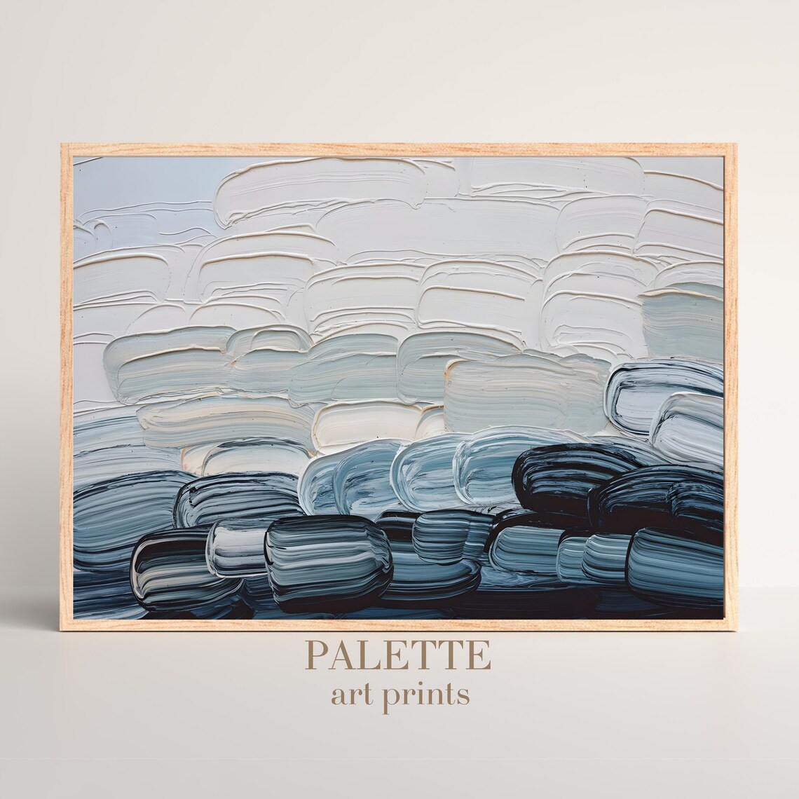 Abstract Brush Strokes, Minimalist Textured Painting - Image 2