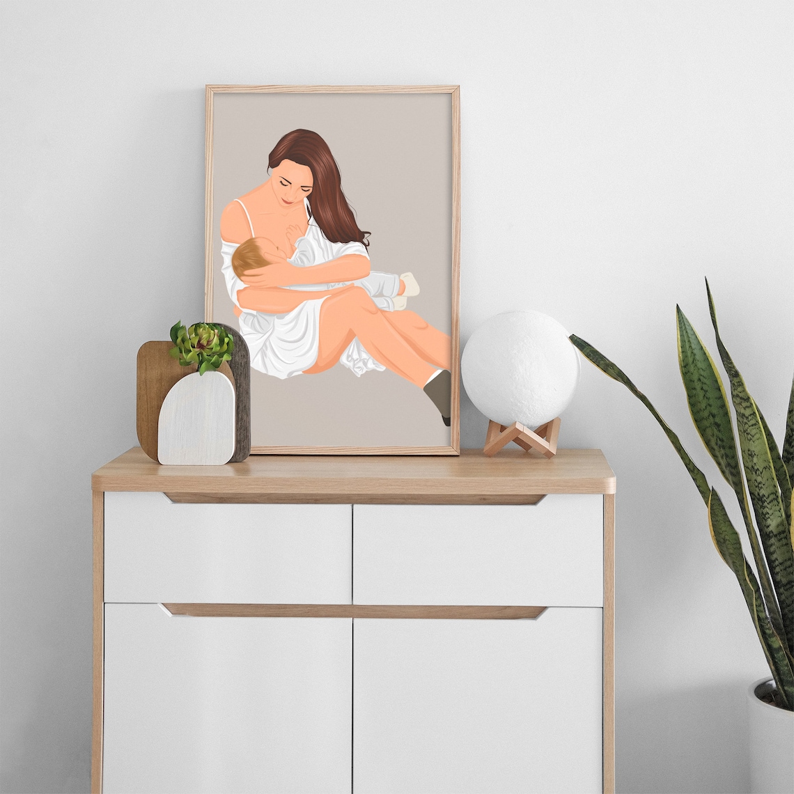 Custom Father's Day Gift, Minimalist Drawing - Image 3