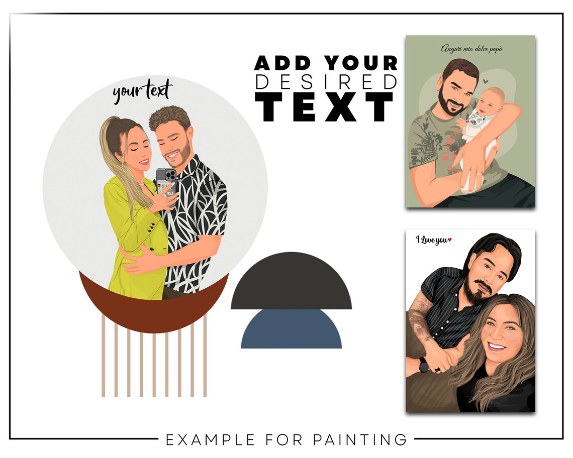 Custom Wedding Portrait, Gift for Husband - Image 3