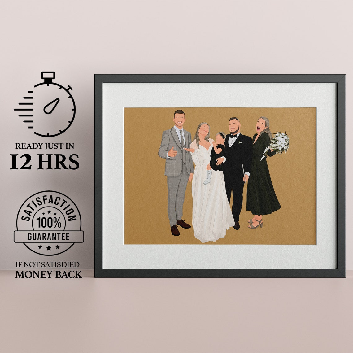 Custom Faceless Portrait Personalized Gift Photo Illustration Realistic Portrait Boyfriend Gift Minimalist Gift