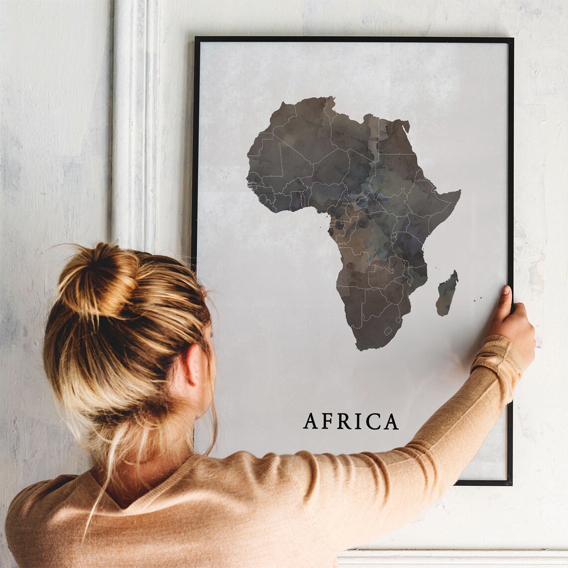 Africa Vintage Style Map Print, Travel Poster - Image 3