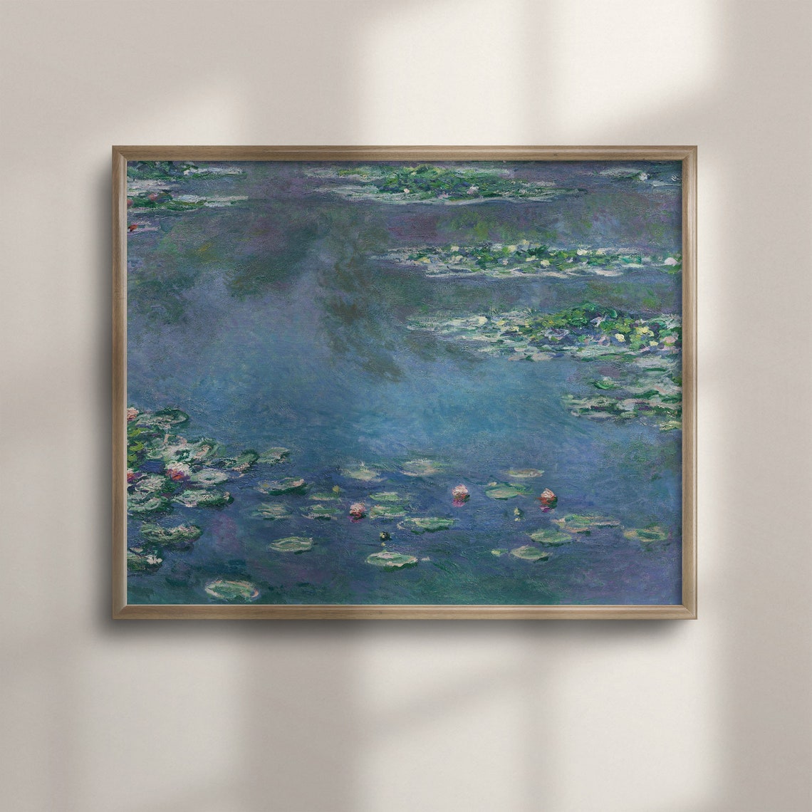 Claude Monet Water Lilies Pond Vintage Impressionist Floral Poster