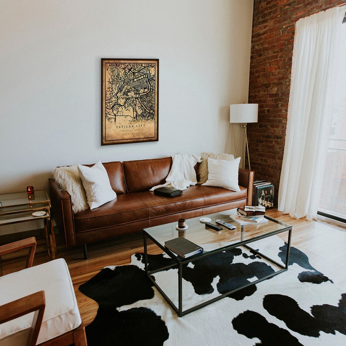 Vatican City Vintage Map Poster, Rustic Home Decor - Image 3