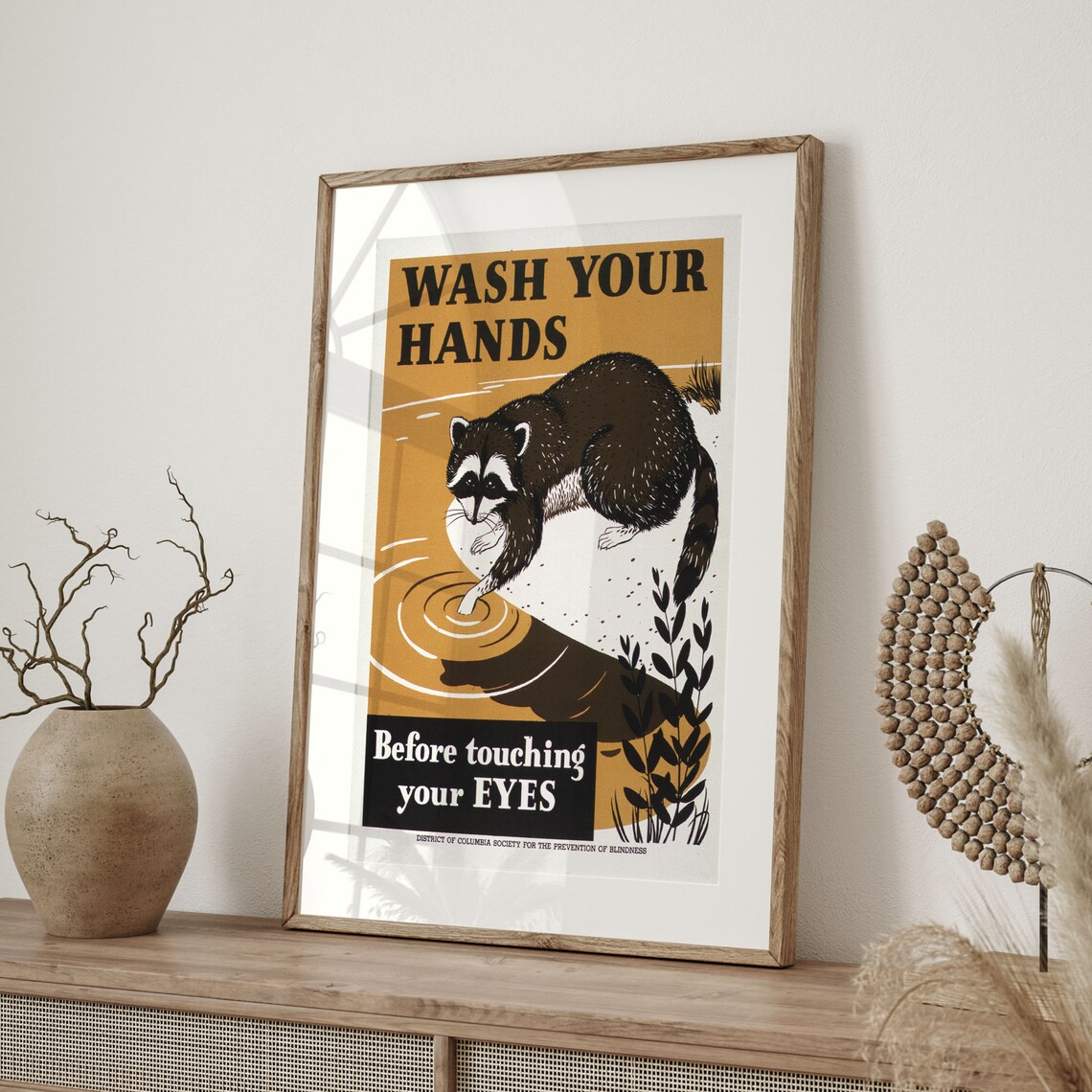 Vintage Wash Your Hands Sign Bathroom Poster - Image 4