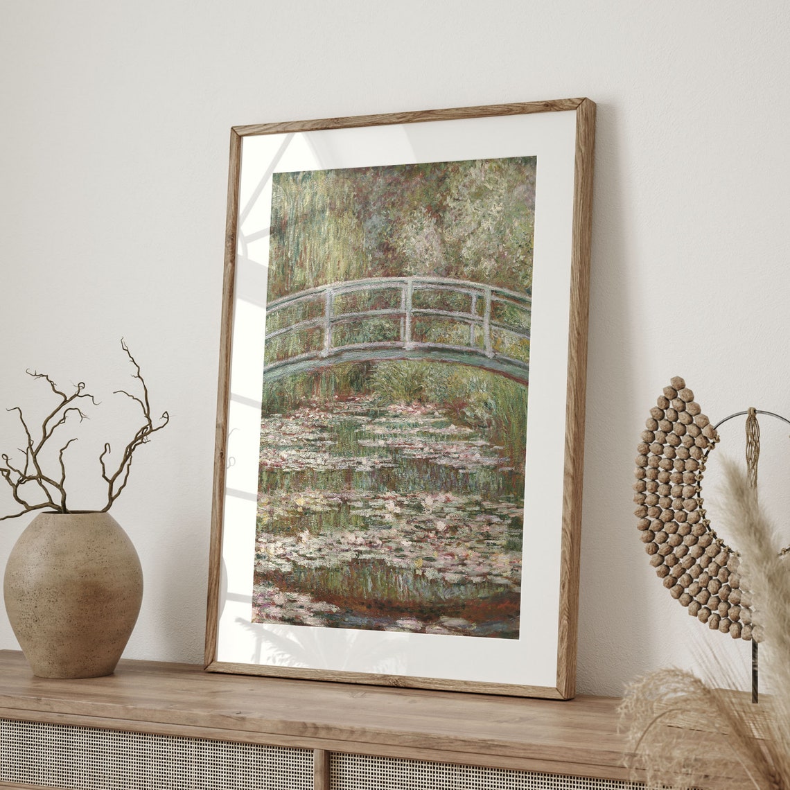 Claude Monet Bridge Over a Pond of Water Lilies Classic Poster - Image 4