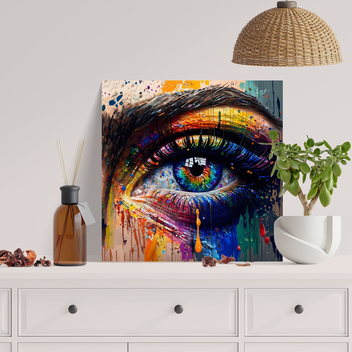 Abstract Eye Art Poster, Modern Abstract Wall Decor - Image 2