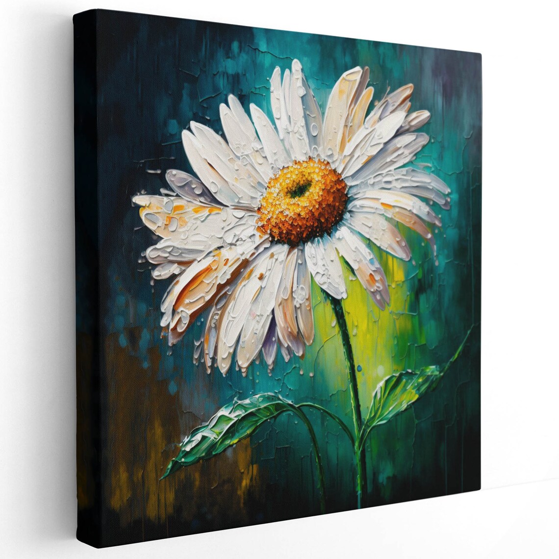 White Daisy Flower Art Print, Minimalist Botanical - Image 2