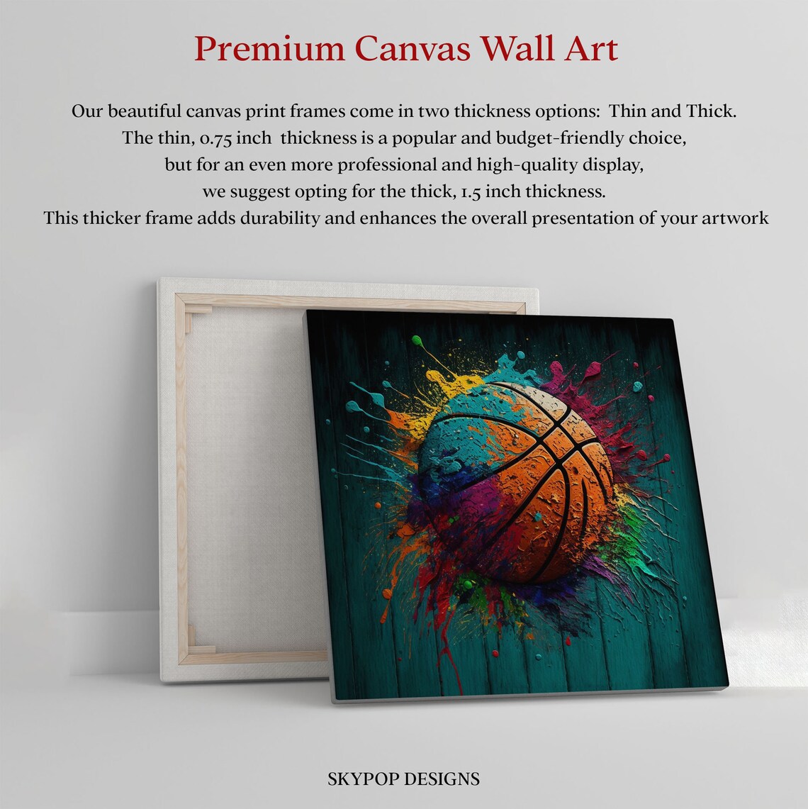 Basketball Sports Wall Art Poster, Home Decor - Image 2