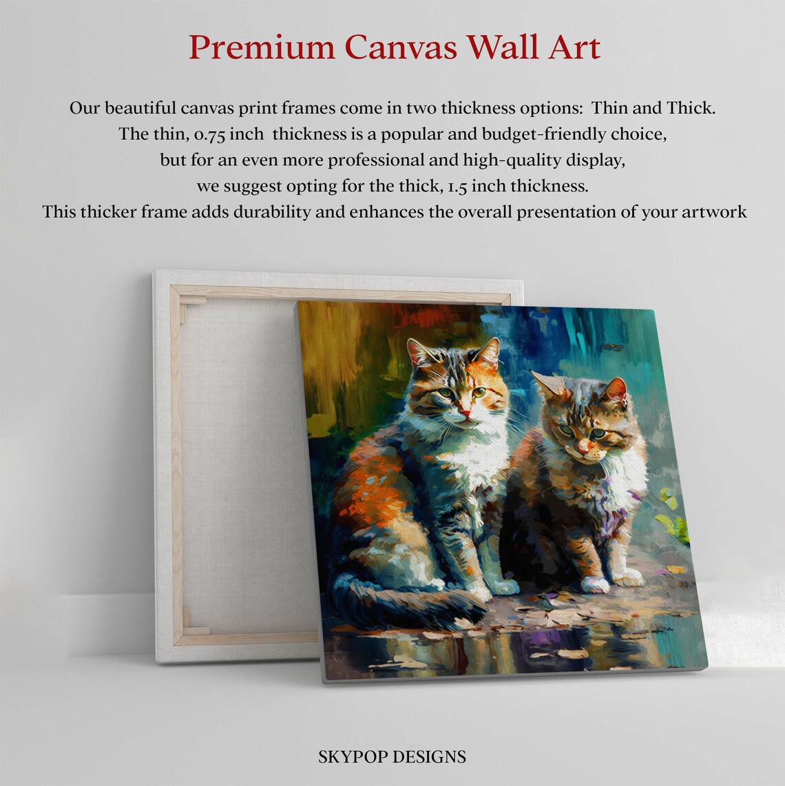 Whiskers and Whimsy Cat Art Print for Cat Lovers - Image 3