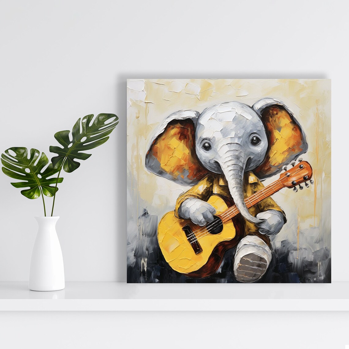Whimsical Elephant Art Print for Nursery Decor - Image 2