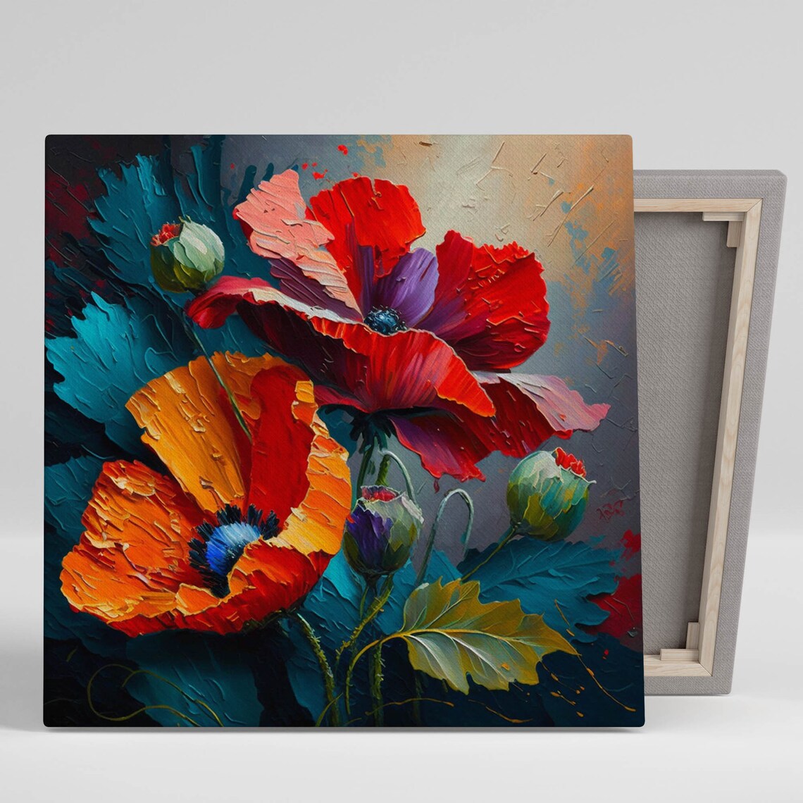 Poppy Flower Art Print, Botanical Home Wall Decor