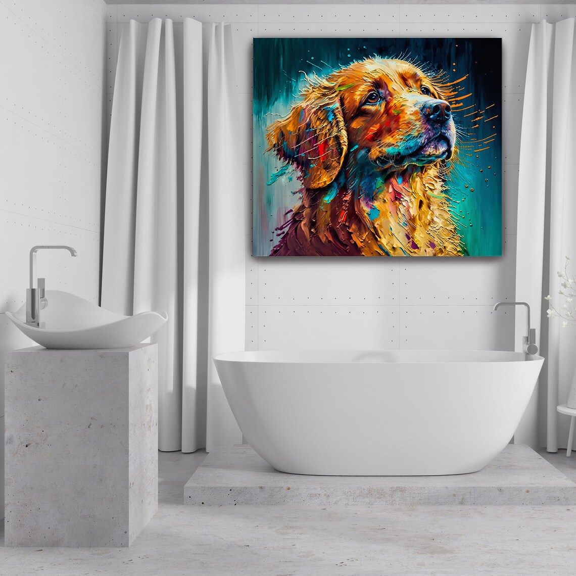 Loyal Dog Wall Art Print, Animal Nursery Decor - Image 3