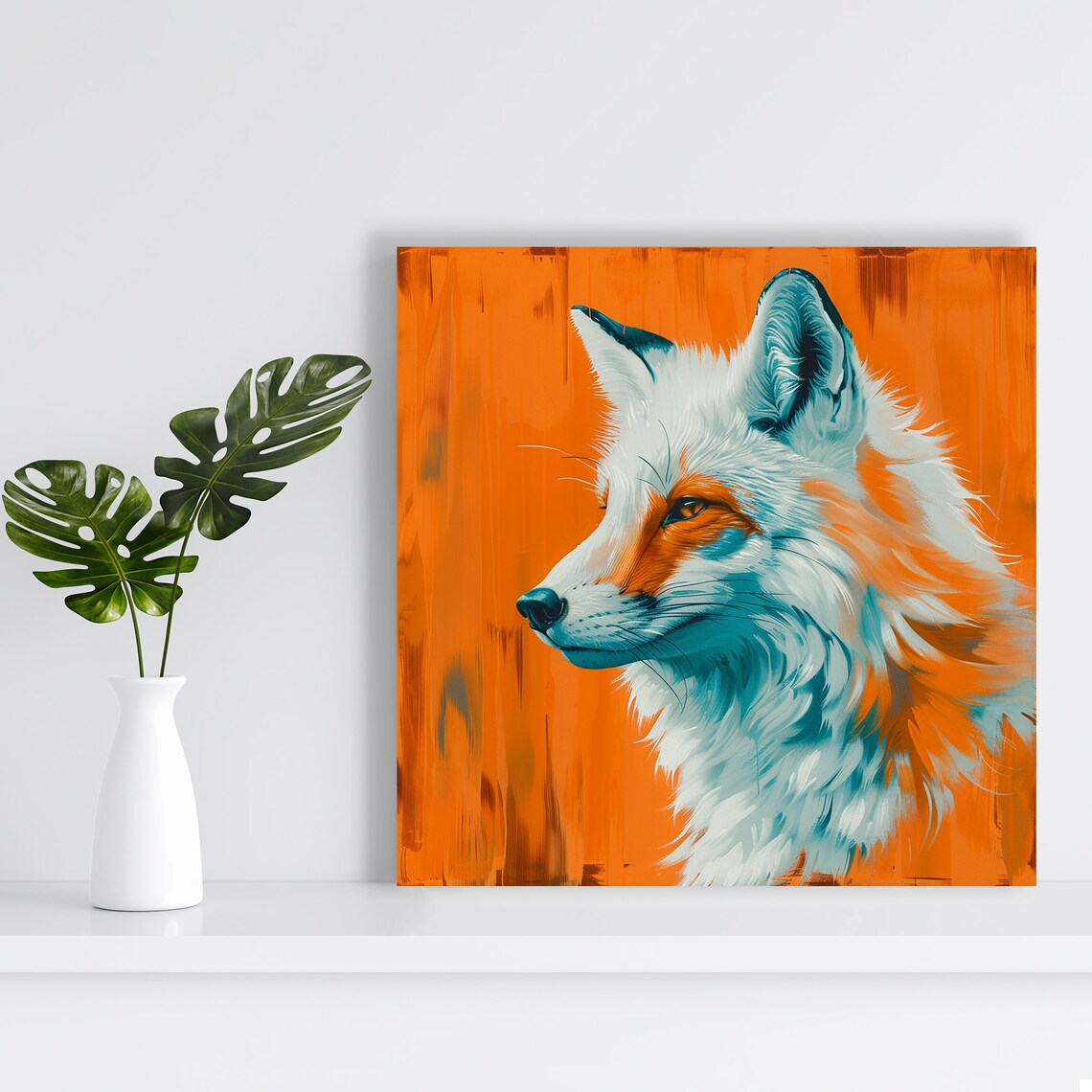 Fox Contemporary Pop Decor, Animal Wall Art Print - Image 2