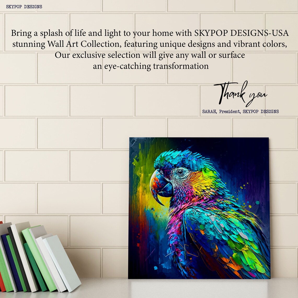 Parrot Art Print for Living Room and Bathroom Decor - Image 4