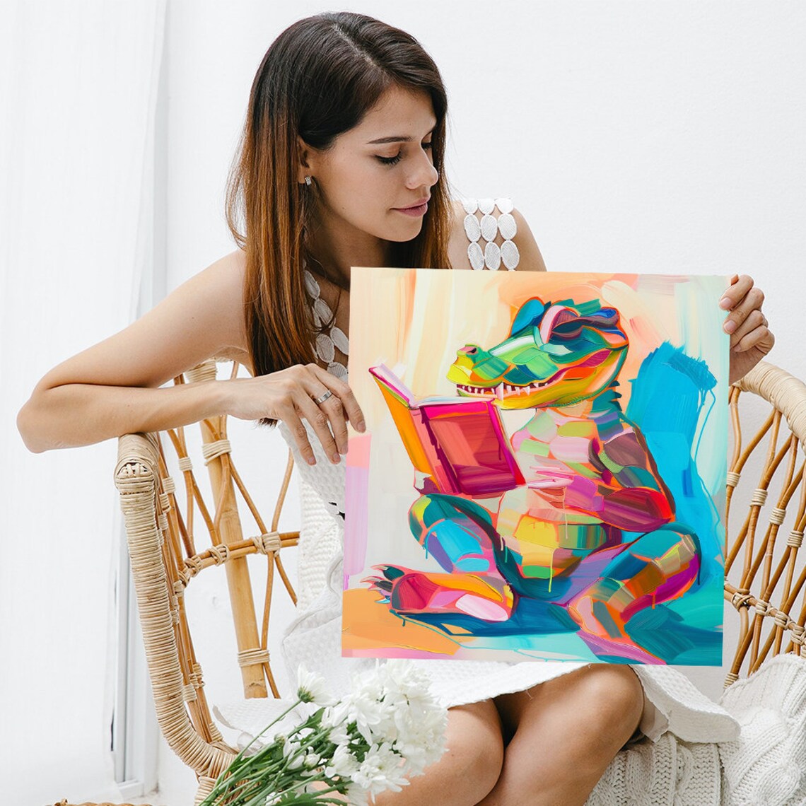 Alligators Colorful Wisdom Art Print, Kids Decor - Image 3