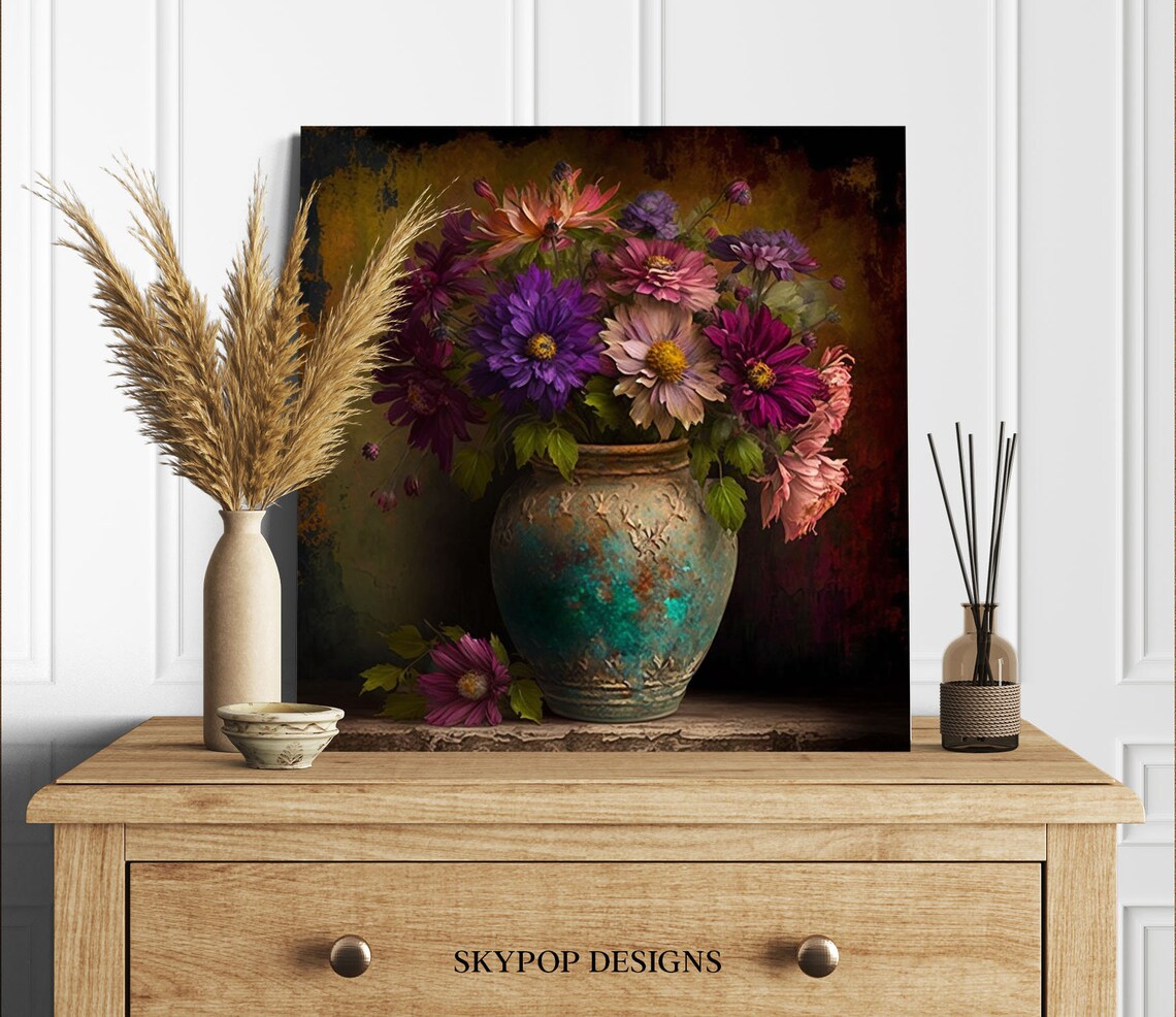 Flower in a Vase Floral Botanical Wall Art Print - Image 2